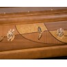 COFFIN CASKET INLAID WALNUT DISTRIBUTED FOR FUNERAL HOMES 100% MADE IN ITALY