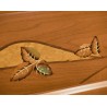 COFFIN CASKET INLAID WALNUT DISTRIBUTED FOR FUNERAL HOMES 100% MADE IN ITALY