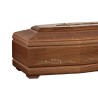 COFFIN CASKET INLAID MAHOGANY DISTRIBUTED FOR FUNERAL HOMES 100% MADE IN ITALY