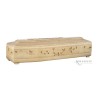 COFFIN CASKET INLAID ASH WOOD DISTRIBUTED FOR FUNERAL HOMES 100% MADE IN ITALY