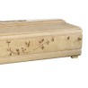 COFFIN CASKET INLAID ASH WOOD DISTRIBUTED FOR FUNERAL HOMES 100% MADE IN ITALY