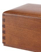 DOVETAIL JOINT CINERARY URNS DISTRIBUTED FOR FUNERAL HOMES 100% MADE IN ITALY & CREMATION